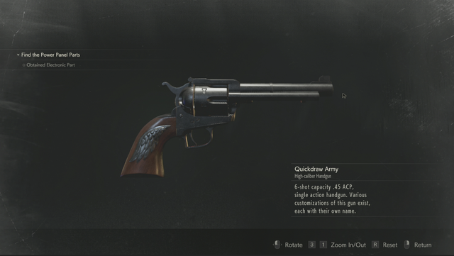 Revolver Resident Evil 2 Weapons