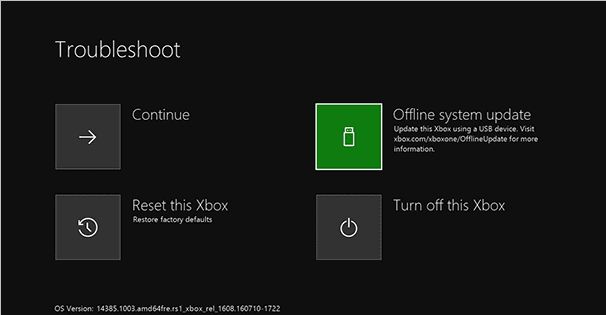 Xbox One System Error E102