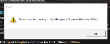 engine error steam is not running