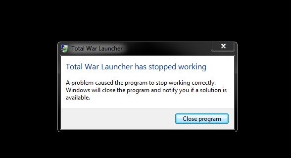 Total War Launcher Not Working