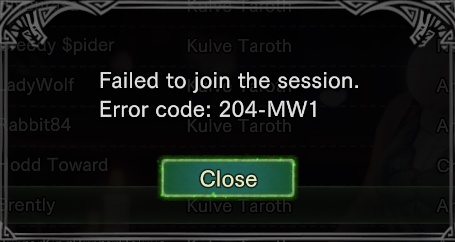 monster hunter world connection issues