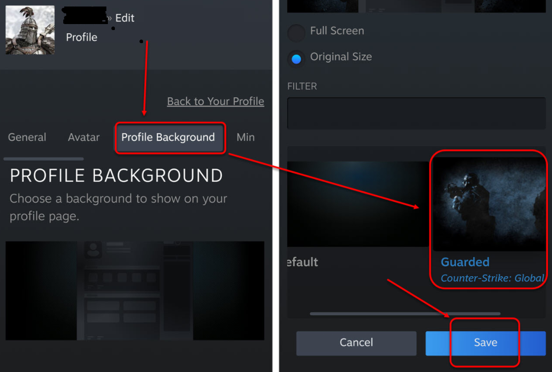 How to Change Steam Profile Background