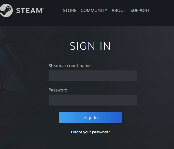 steam login