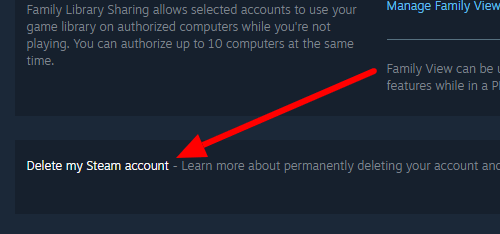 Delete my Steam Account