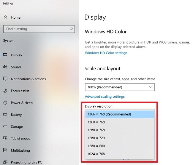 Change the Display Resolution Windows 7